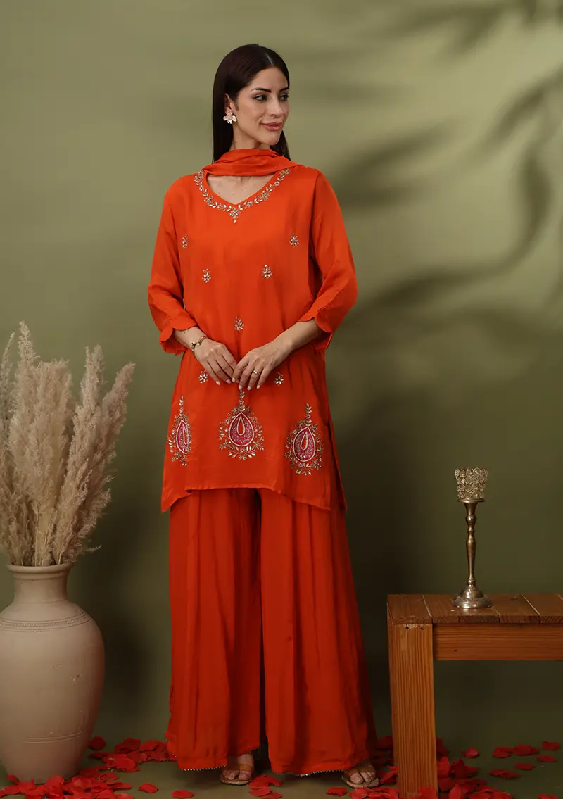 Amanat Emerald Green Festive Suit