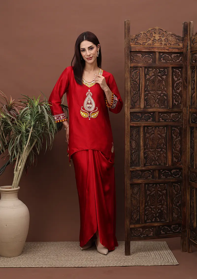 Sutra Royal Blue Chanderi Set
