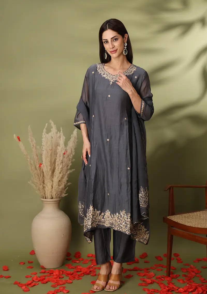 Gulzaar Ivory Heritage Bridal Sharara Set